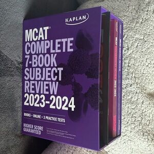 Complete 7 Book MCAT Kaplan Review Set- BRAND NEW